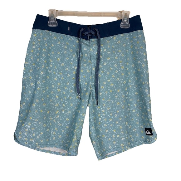 Quiksilver Other - Quicksilver Highline Board Shorts Mens Sz 30 Surfsilk  Blue  4 Way Stretch Swim